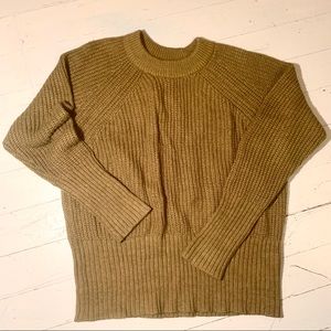 Olive Green Cable Knit Sweater